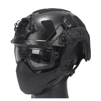 Demi-masque pliant tactique de protection spécialisé universel accessoire de casque protège-menton bouclier facial