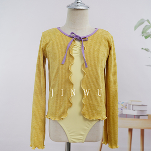Vente chaude Bonne Qualité Populaire Joli Cardigan Tricot Coton Danse Ballet Chandail pour Ballerine - Product Image 3