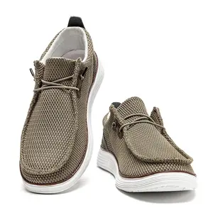 Mocasines de lona sin cordones Dana, cómodos zapatos planos para caminar para <span class=keywords><strong>hombre</strong></span> <span class=keywords><strong>Dude</strong></span>, mocasines suaves antideslizantes, <span class=keywords><strong>zapatillas</strong></span> de deporte de verano, talla 39 - Product Image 4