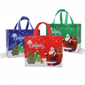 Bolsa de tela no tejida laminada de PP en blanco para publicidad por sublimación, promocional de Navidad 2025, para regalos, camisetas y ropa - Product Image 1