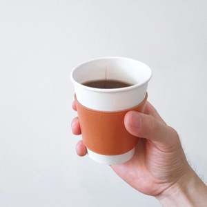 Funda creativa de cuero para tazas, protector de tazas de café/té resistente al calor y anti-quemaduras, taza moderna minimalista para té con leche - Product Image 2