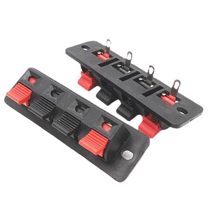 Cantell Tamaño 64X19.5mm 4Pin <span class=keywords><strong>Clip</strong></span> de resorte Placa de terminales de altavoz 4 puertos <span class=keywords><strong>Binding</strong></span> Post Connector Socket - Product Image 3