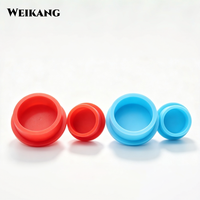 Bouchons de flacons de 3 ml pour un stockage sécurisé – Bouchons d'étanchéité et capuchons d'obturation en silicone rouge et bleu de 15 mm pour couvrir les trous