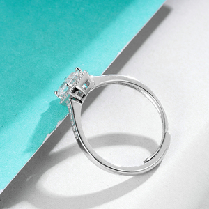 2ct Esmeralda Radiante Rectángulo Baguette Corte VVS <span class=keywords><strong>Moissanite</strong></span> 925 Anillo de bodas de plata esterlina Elegante anillo de fiesta de aniversario - Product Image 2