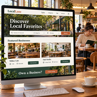 Direktori Bisnis Lokal Premium Pengembangan Situs Web Direktori Bisnis untuk Web dan Mobile Dengan Daftar Bisnis LionCreate