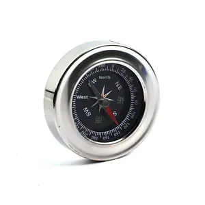 Boussole chinoise en acier inoxydable de 60 mm, pointeur directionnel <span class=keywords><strong>anglais</strong></span>, équipement de plein air, fournitures pédagogiques, vente directe d'usine, cadeau - Product Image 5
