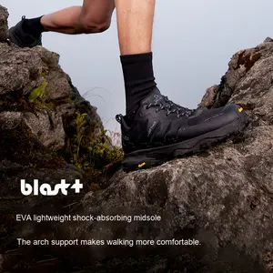 Pelliot <span class=keywords><strong>Bottes</strong></span> <span class=keywords><strong>de</strong></span> <span class=keywords><strong>randonnée</strong></span> d'extérieur Vibram Chaussures <span class=keywords><strong>de</strong></span> montagne tout-terrain antidérapantes et résistantes à l'usure pour hommes et femmes - Product Image 3