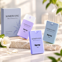 Botol parfum plastik Mini portabel dengan semprotan pompa untuk perjalanan atau saku botol semprot kosong untuk penggunaan pribadi kemasan