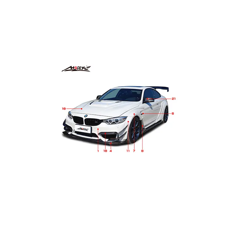 2014-2016 M4用BMW M4 Sport用BMW 4シリーズボディキット自動車部品MLVスタイル