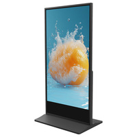 HDFocus 75 pouces Kiosk écran tactile moniteur support de sol pour facile pour les soins de santé éducatifs publicité affiche les hôpitaux