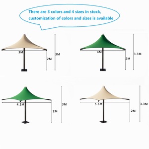 Modern Heavy Duty Aluminum Waterproof Garden Cantilever Umbrella Bases for Patio Beach Living Room Outdoor Furniture Use - Product Image 2