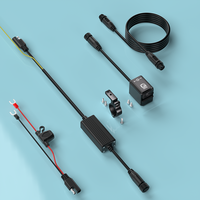 Chargeur de moto portable avec deux ports de charge, sortie maximale de 100 W, chargeur bidirectionnel pour batteries de moto, étanche