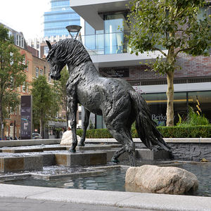 Statue De cheval en Bronze, grande taille, Sculpture De jardin - Product Image 1