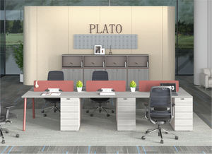 Module de poste de travail double avec configurations multi-utilisateurs extensibles, accès électrique intégré et solutions de stockage configurables - Product Image 4