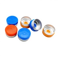 Capuchon en aluminium-plastique de 20 mm avec fermeture à nervures pour flacons de parfum et de savon liquide, impression de logo personnalisée