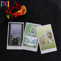 XM personalizado Sailor Moon más hermoso juego de cartas de tarot holográfica diseño de impresión Santo Grial tarot cubierta 78 cartas de tarot