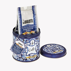 Emballage vide en métal de luxe personnalisé boîtes rondes de stockage hermétiques pour thé <span class=keywords><strong>café</strong></span> <span class=keywords><strong>moulu</strong></span> petites boîtes de conserve en fer blanc pour grains de <span class=keywords><strong>café</strong></span> - Product Image 3