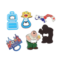 Ouvre-bouteille magnétique de réfrigérateur vierge de sublimation de logo personnalisé