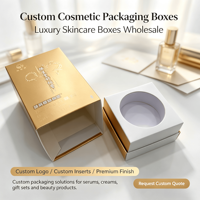 Caja de Papel Rígido con Textura en Relieve, Elegante y de Lujo, Caja Cuadrada de Cartón Personalizada para Empaque de Regalo de Crema Hidratante