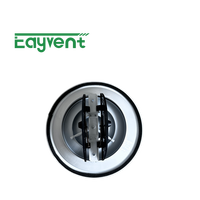 Diffuseur rond en aluminium à pression d'air équilibrée pour prévenir les zones chaudes et froides, idéal pour les grands espaces de centres commerciaux et les équipements CVC