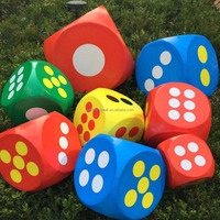 Usine en gros personnalisé 6 faces dés PU balle en mousse souple balle anti-stress jouet balle exercice dés Fitness pour entraînement Yoga dés