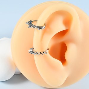 Paslanmaz çelik burun ve küpeler Segment yüzükler kalp şekilli kıkırdak Daith Conch sarmal <span class=keywords><strong>Septum</strong></span> Piercing yüzükler göbek takı<span class=keywords><strong>s</strong></span>ı 16G - Product Image 4