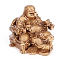 Nouveau statut de bouddha en résine fengshui figurines artisanat de maison