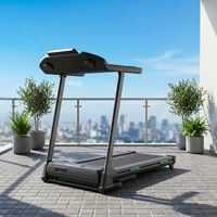 Tapis roulant électrique portable haute performance pour la maison, moteur puissant, robuste, professionnel, inclinaison automatique, silencieux, pliable