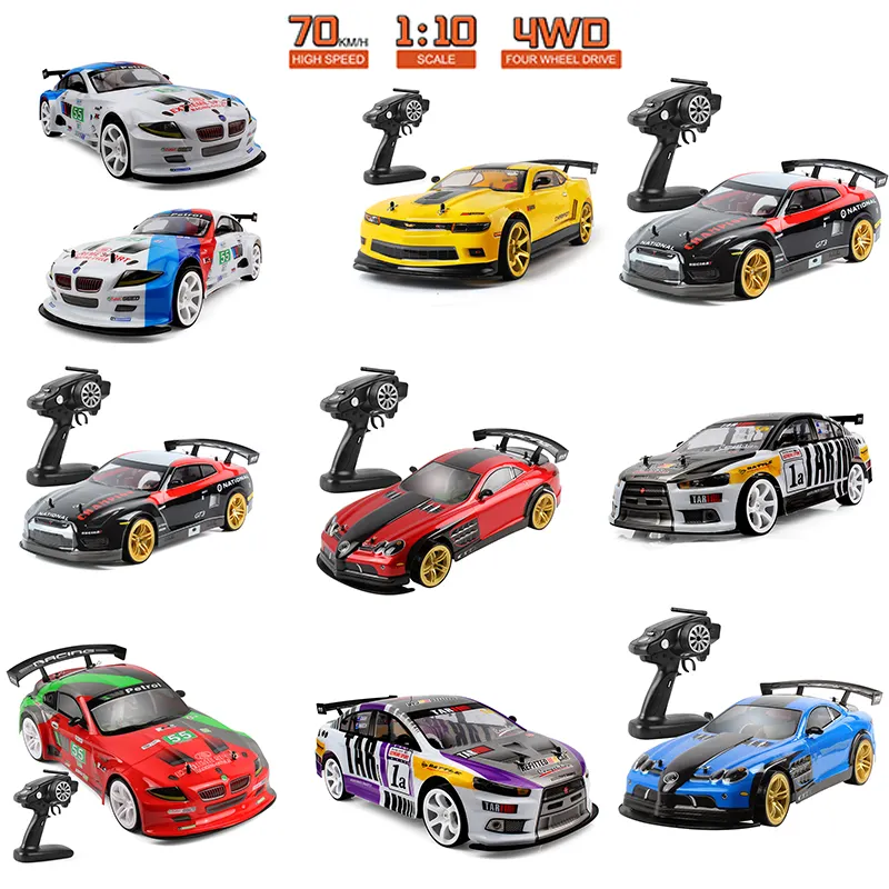 High Speed 1:10 70km/h Remote Control Racing Car Drift Car Dual Mode 4wd Electric Rc Car Model