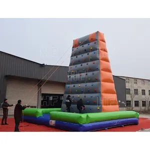 Hot Sale Outdoor Sport Game Inflatable Rock Climbing Wall For Adults