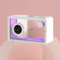 Nuevo Altavoz Bluetooth Transparente con Luz LED RGB de Colores, Decoración para el Hogar, Material ABS, Adorno de Audio Inalámbrico Moderno