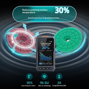 Nouvel ensemble de tampons de polissage en éponge à motif tourbillon, design amélioré, dispersion thermique supérieure, tampons de polissage de <span class=keywords><strong>voiture</strong></span> OEM sûrs pour polisseuses rotatives à double <span class=keywords><strong>action</strong></span> - Product Image 5