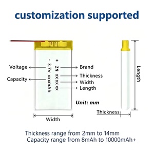 ขายตรงจากโรงงาน แบตเตอรี่ลิเธียมโพลิเมอร์แบบ Pouch Cell 3.7v 500mah สำหรับหูฟังบลูทูธ - Product Image 3
