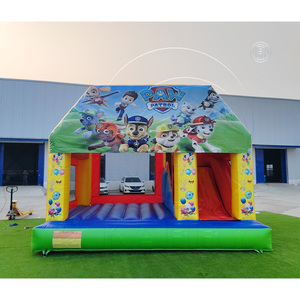 Castillo Inflable <span class=keywords><strong>de</strong></span> PVC con Tobogán, Diseño <span class=keywords><strong>de</strong></span> Perro <span class=keywords><strong>de</strong></span> Dibujos Animados, Capacidad <span class=keywords><strong>de</strong></span> Carga <span class=keywords><strong>de</strong></span> hasta 300-500 kg, Inversión Rentable - Product Image 1