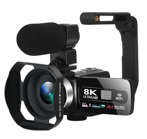 8K Video Máy Ảnh 3.0 Inch Màn Hình Cảm Ứng 48MP <span class=keywords><strong>IR</strong></span> Tầm Nhìn Ban Đêm Vlogging Máy Ảnh 16X Zoom Wifi Kỹ Thuật Số Máy Quay Phim Cho Youtube - Product Image 1