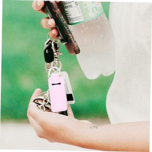 Juego de llaveros personalizados de neopreno duradero para desinfectante de manos, estuche de color sólido para lápiz labial, cubierta decorativa cuadrada (impresión digital) - Product Image 4