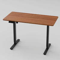 Bureau assis-debout électrique à moteur unique PRORIALS, ergonomique, réglable en 2 positions, structure en acier robuste, capacité de charge de 60 kg