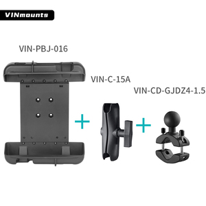 VINmounts Industrial 10 Inch Tablet <b>Holder</b> Kit with 360° Rotation Adjustable Heavy Duty Mount for Forklift Vehicle Equipment - Product Image 5