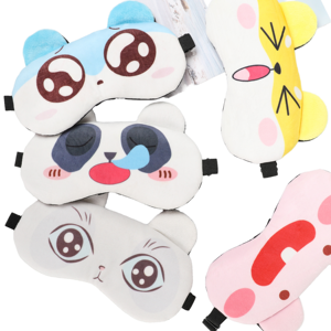 High Quality Super Soft Plush Custom Personalized Logo Printed Cute Animal <b>Sleeping</b> Eye <b>Mask</b> - Product Image 1