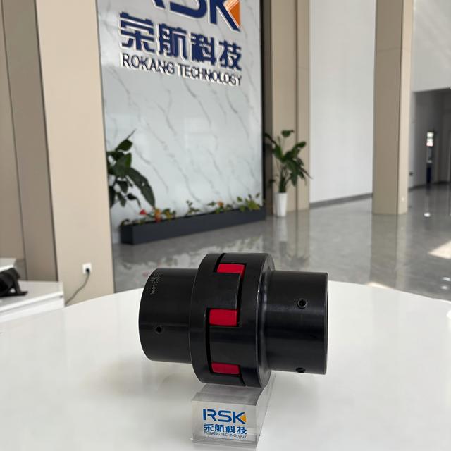 Jaw Flexible Coupling 45# Steel Blacken Hub  Elastomer Spider Buffer Coupling With Key OEM for Industry Equipment Connection