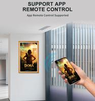 Cadre photo numérique HBYLCD de haute qualité 4K avec mémoire 8/16/32 Go, vidéo chinoise sexy, Wifi, NFT, écran tactile, 50 pouces