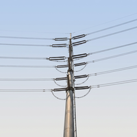TIA-222-G Tour de transmission 5G/4G LTE Shenghong SH-Power Line Towers, galvanisée à chaud, 550KV 630A Haute Tension