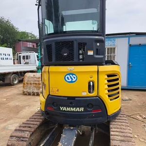 3.5ton Yanmar VIO35 Mini Used Hydraulic Crawler Excavator 2017 <b>Model</b> EPA CE Certified Boom Offset AC Cab <b>Engine</b> Gearbox Pump - Product Image 3