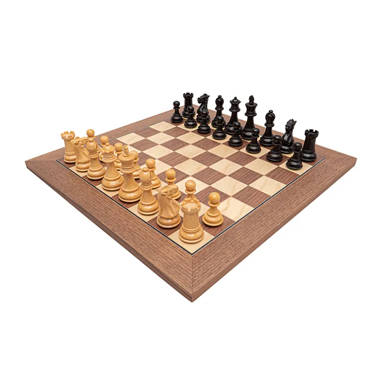 प्रचार दुकानों बेचने शास्त्रीय सस्ते लकड़ी शतरंज बोर्ड खेल यात्रा और पार्टी के लिए सेट