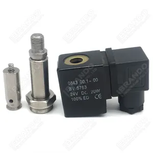 PU220 PU225A 14 millimetri Foro Solenoide Bobina Della Valvola 0543 00100 BV 5763 220V AC 22VA 24V DC 20W Con Armature Stelo Stantuffo Gruppo Del Tubo