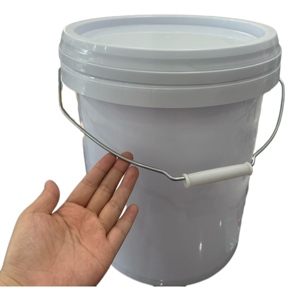 ZEDA Custom Square PP 20L 5 Gallon <b>Bucket</b> <b>Lid</b> Handle Leak Proof Food Grade Durable Eco-Friendly Recyclable Thickened Walls - Product Image 6