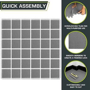 Tapis en mousse EVA 60x60 pour puzzle BJJ MMA Tatami Judo Taekwondo, antidérapant, non toxique, épaisseur 10mm/12mm, couleur et logo personnalisables - Product Image 6