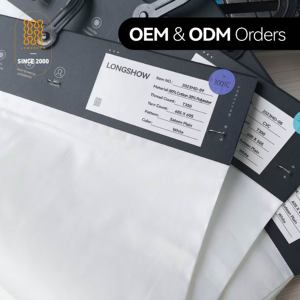Tela Lisa de Algodón Peinado Satinado <span class=keywords><strong>Blanco</strong></span> 100% Algodón, Certificación OEKO-TEX, 250T/300T Hilos, para Ropa de Cama, Venta al por Mayor de Fábrica - Product Image 3