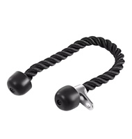 Attachement de câble de corde de triceps de luxe de sport Attachements de machine d'exercice Système de poulie Corde de traction de gymnastique avec mousqueton
