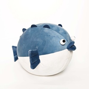 Nuovo arrivo divertente coccodrillo arrabbiato pesce palla peluche Super carino paffuto cuscino per bambini PP cotone regalo di compleanno - Product Image 4